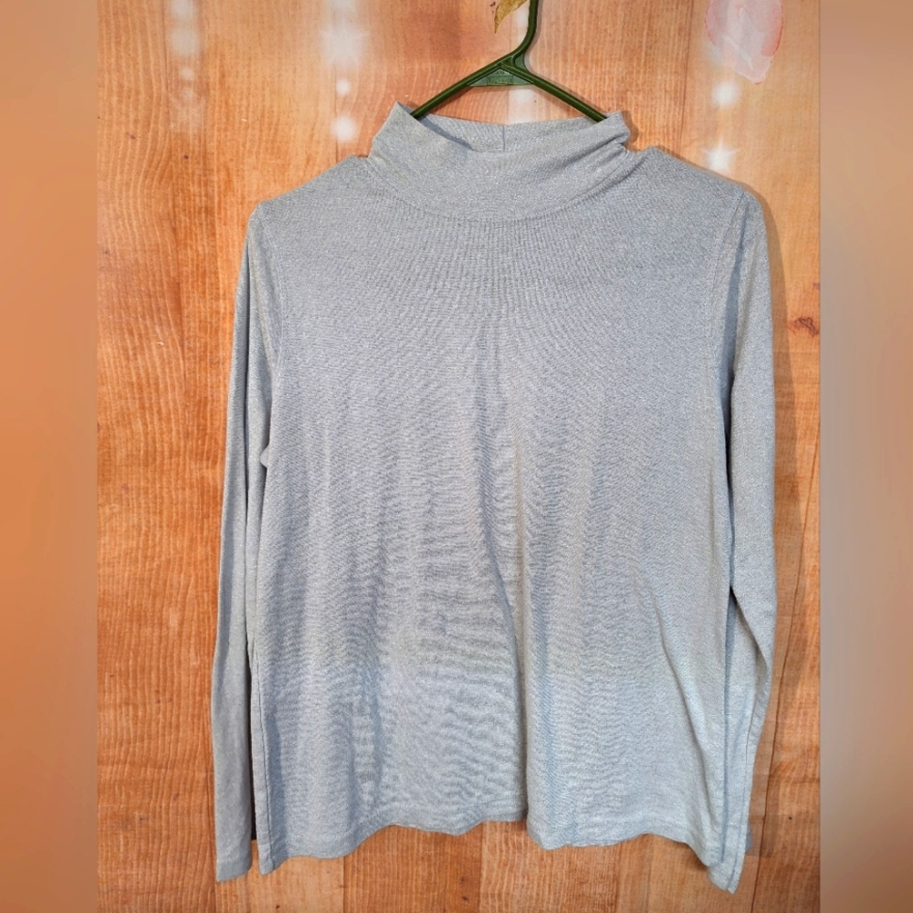 White Stag Metallic Cowl Neck Sweater